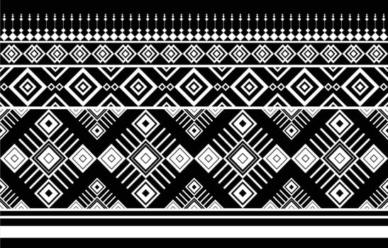 American fabric pattern design. Use geometry to create a fabric pattern. Design for textile industry, background, carpet, wallpaper, clothing, Batik, and ethnic fabric. vector