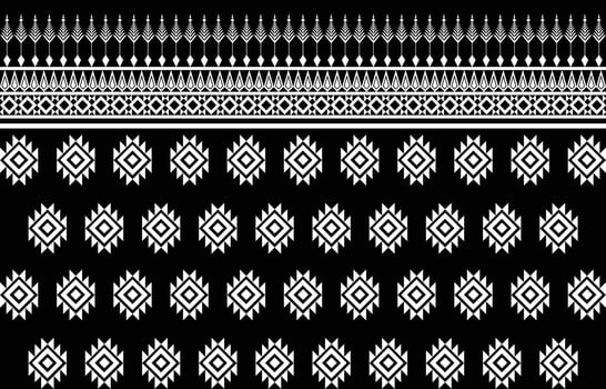 American fabric pattern design. Use geometry to create a fabric pattern. Design for textile industry, background, carpet, wallpaper, clothing, Batik, and ethnic fabric. vector