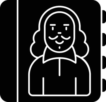 Biography Glyph Icon vector