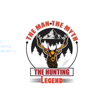 Hunting T shirt design vector