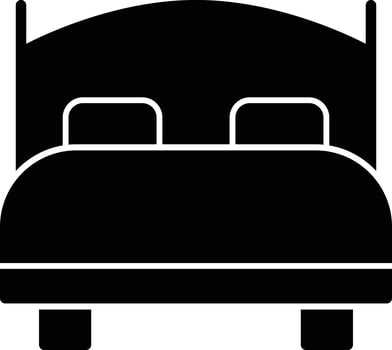 Bed Glyph Icon vector