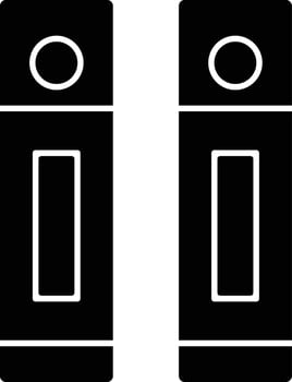 Binder Glyph Icon vector