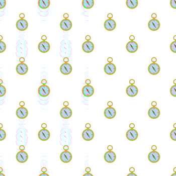 Old compass pattern, cartoon style vector