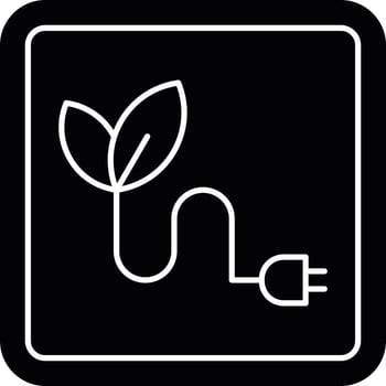 Sustainable ENergy Glyph Icon vector