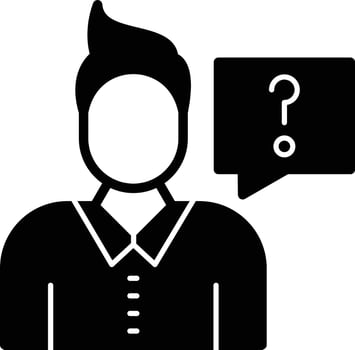 Confusing Glyph Icon vector