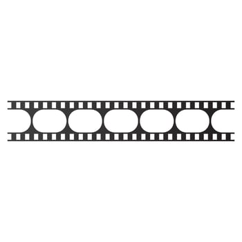 Film strip logo images vector