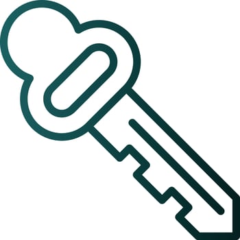 Room Key Vector Icon Design