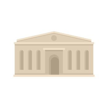 Theater icon flat isolated vector