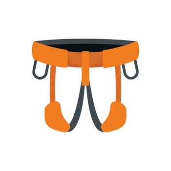 Industrial climber belt icon flat isolated vector