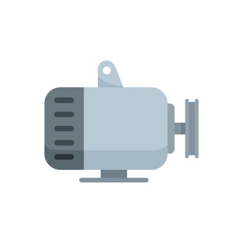 Car generator icon flat isolated vector