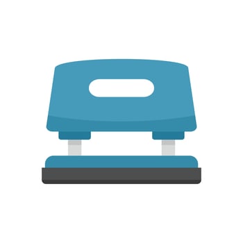 Puncher tool icon flat isolated vector