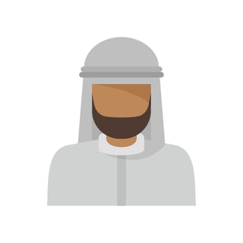 Asia immigrant icon flat isolated vector