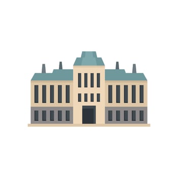 City governance icon flat isolated vector