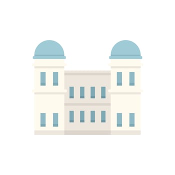 Tourism sightseeing icon flat isolated vector