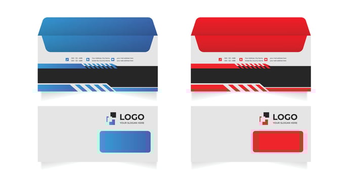 Corporate identity envelope Design is editable vector illustration
