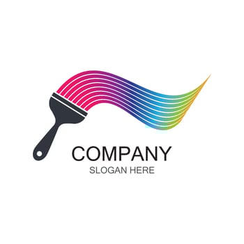 Paintbrush symbol illustration vector