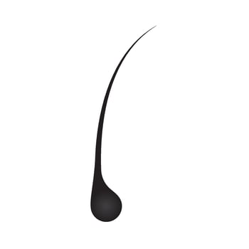Hair logo and symbol vector icon