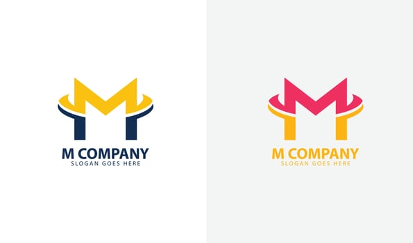 initials letter company logo template vector