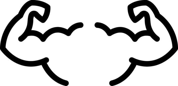 line icon for arm vector