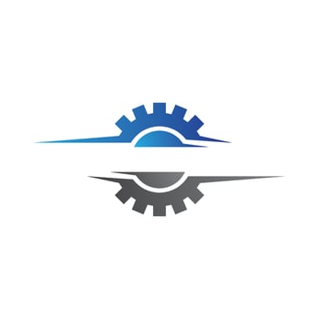 Gear symbol vector icon