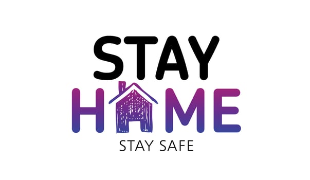 Stay home stay safe doodle illustration. Quarantine. Pandemic coronavirus. vector