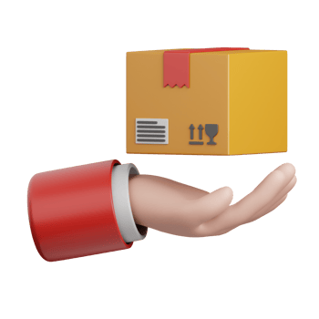 3d rendering delivery isolated useful for ecommerce, shopping and business online design png