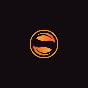 business letter s logo design vector