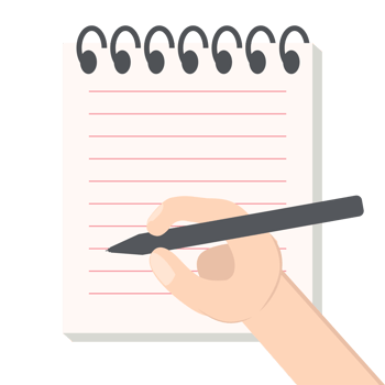 Hand Writing Blank Notebook Line Paper Texture Variation Collection Set png