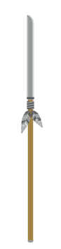 Spear War Lance Weapon Two Side Sharp Knight png