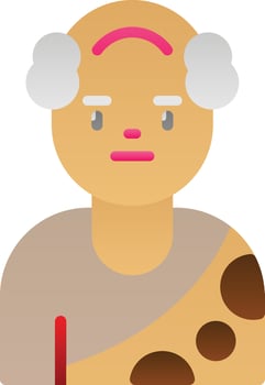 Old Man Vector Icon Design