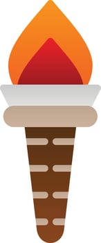 Torch Vector Icon Design