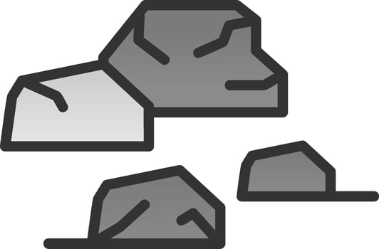 Rock Vector Icon Design