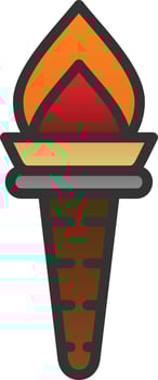 Torch Vector Icon Design