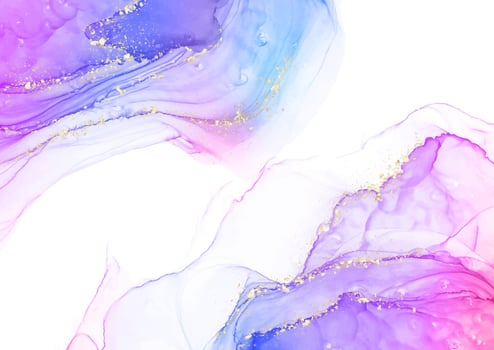 Decorative hand painted pink and purple alcohol ink background vector