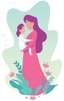 Mother and Child vector
