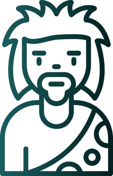 Stone Man Vector Icon Design