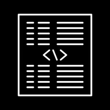 Piece of Code Vector Icon