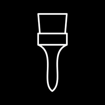 Unique Brush Vector Icon