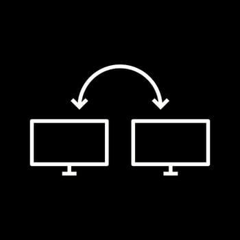Unique Connected Systems Vector Icon