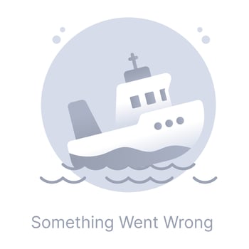 Something went wrong, a flat conceptual icon with download facility vector