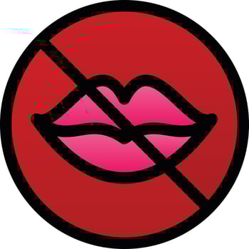 No Speak Vector Icon Design