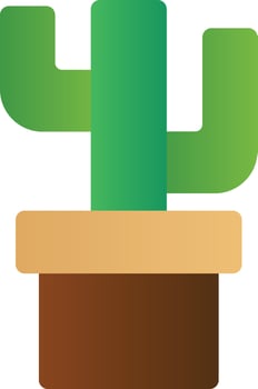 Cacti Filled Icon vector