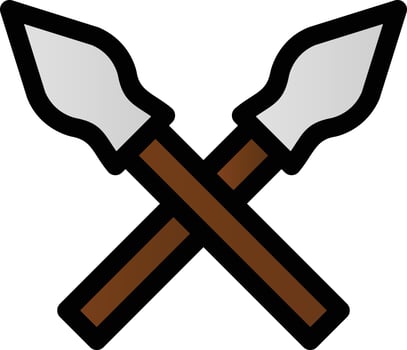 Javelin Filled Icon vector