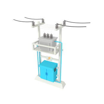 3d illustration of electrical substations png