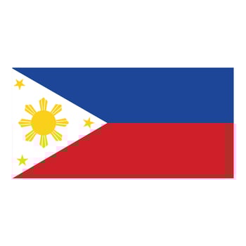 Philippines flag icon cartoon vector. Culture travel vector