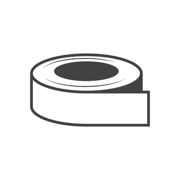 Tape line icon isolated vector