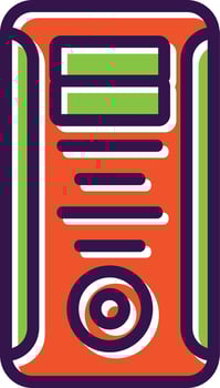 Computer Tower Vector Icon Design