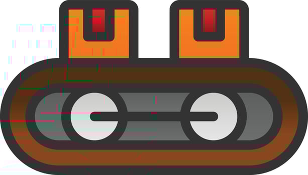Conveyor Belt Vector Icon Design