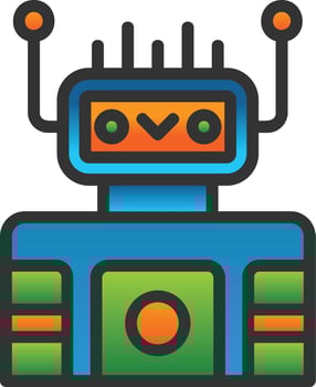 Robot Vector Icon Design