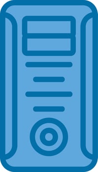 Computer Tower Vector Icon Design